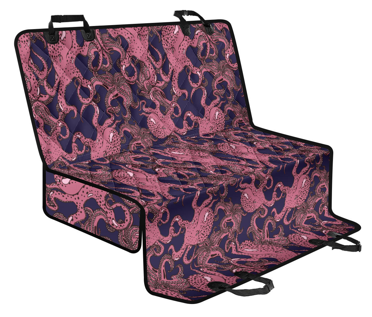 Octopus Pattern Print Design A03 Rear Dog Car Seat Cover Hammock