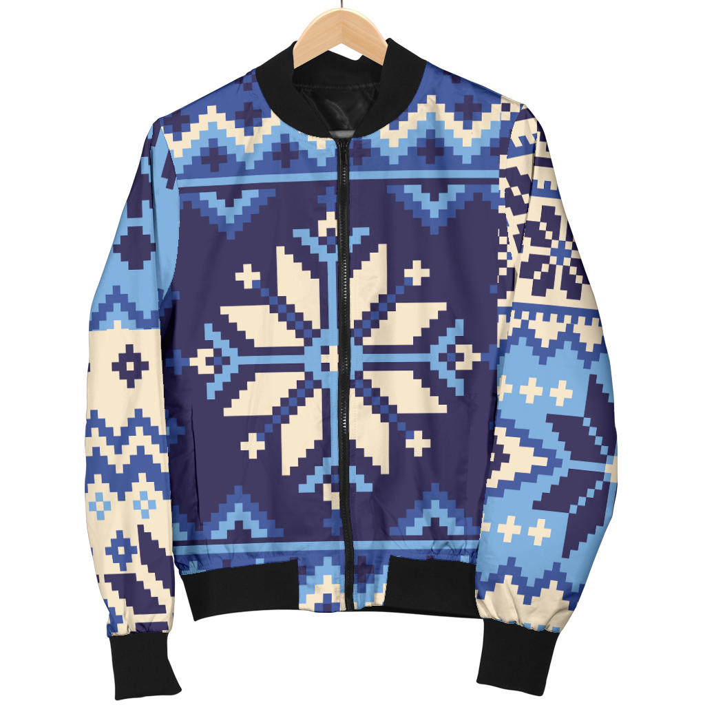 Nordic Pattern Print Design A04 Men Bomber Jacket