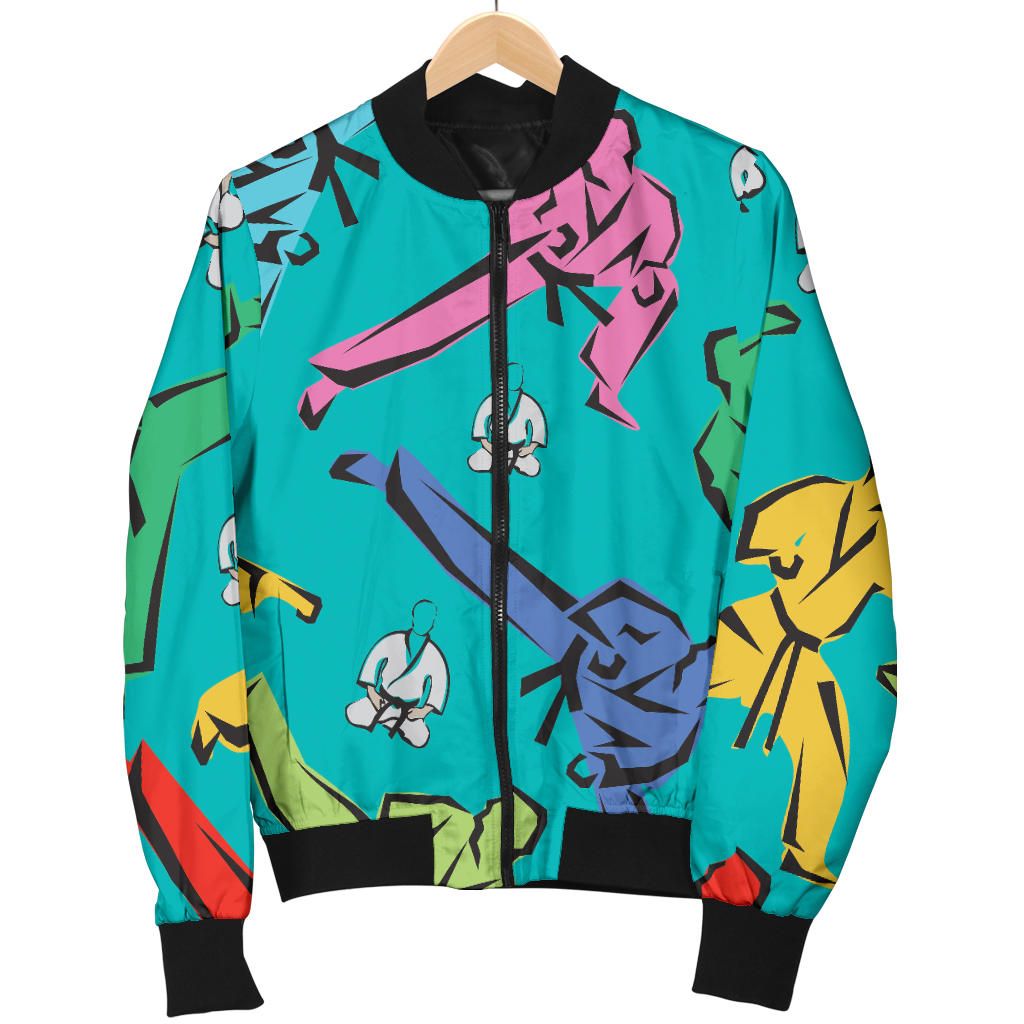 Judo Pattern Print Design 01 Men Bomber Jacket