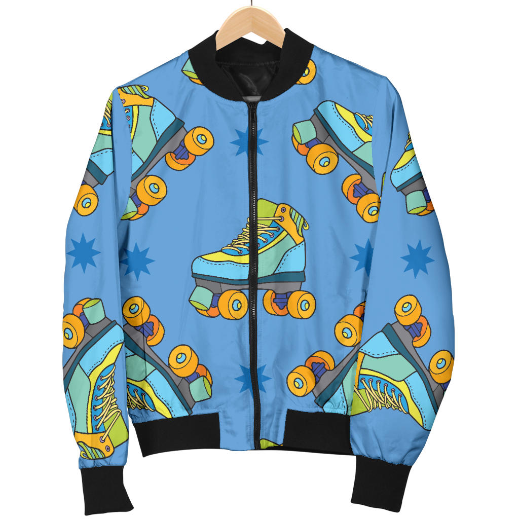 Roller skate Pattern Print Design A04 Men Bomber Jacket