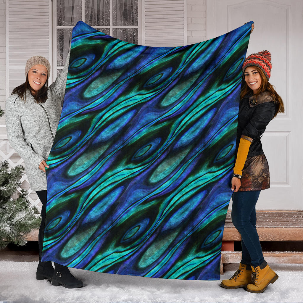 Abalone Pattern Print Design 03 Premium Blanket