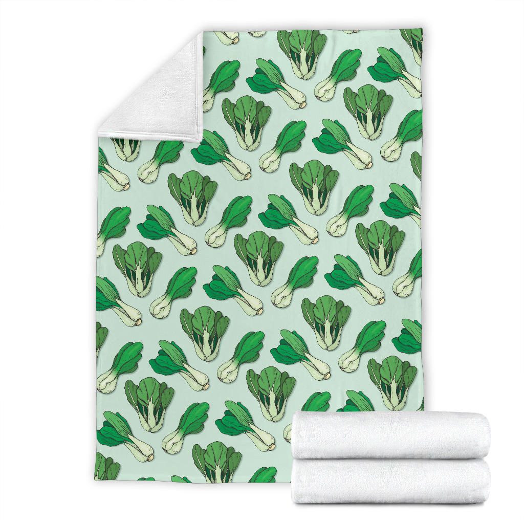 Bok Choy Pattern Print Design 01 Premium Blanket
