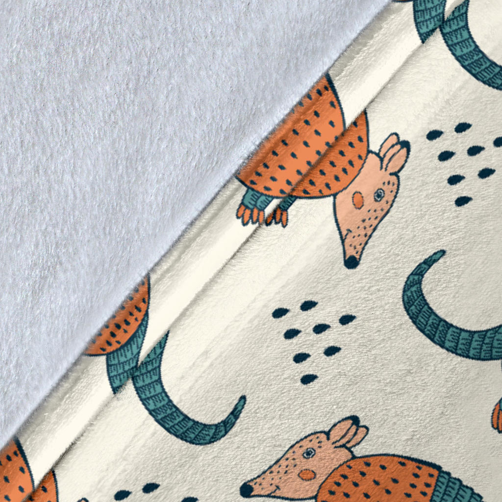 Armadillo Pattern Print Design 01 Premium Blanket