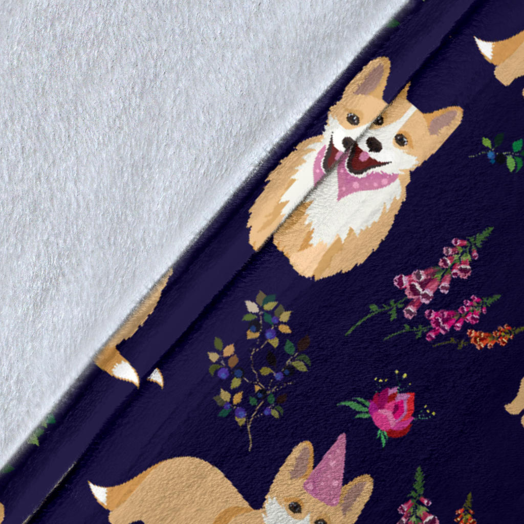 Pembroke Welsh Corgis Pattern Print Design A06 Premium Blanket