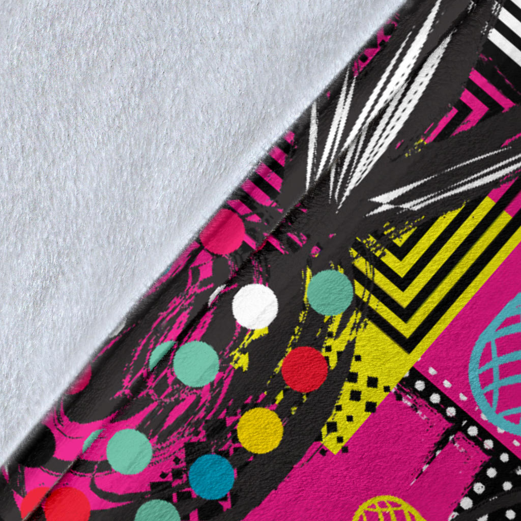 Pop Art Pineapple Pattern Print Design A02 Premium Blanket