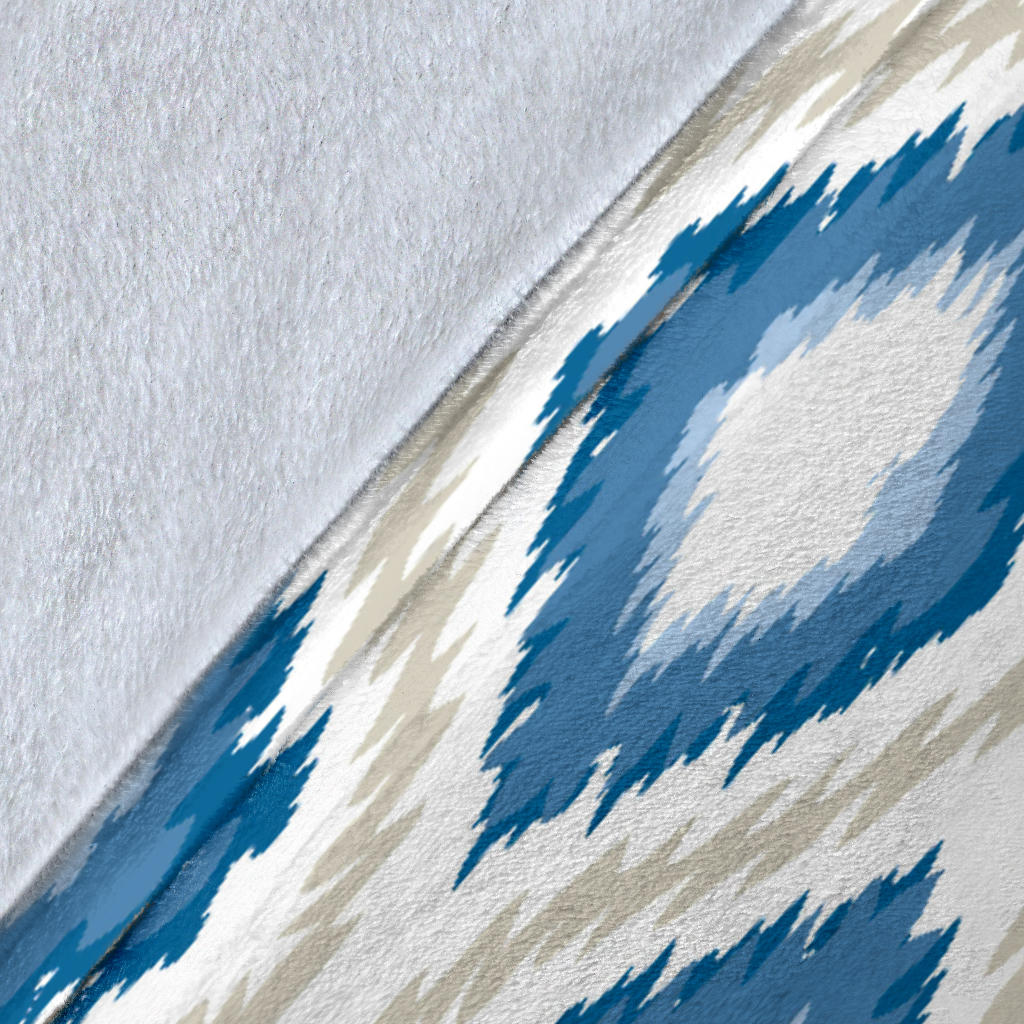 Ikat Pattern Print Design 02 Premium Blanket