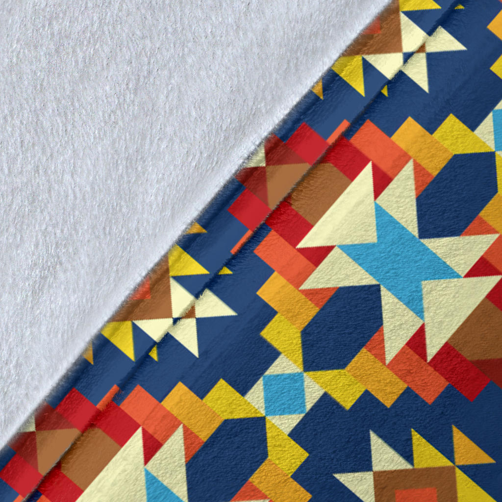 Aztec Pattern Print Design 01 Premium Blanket