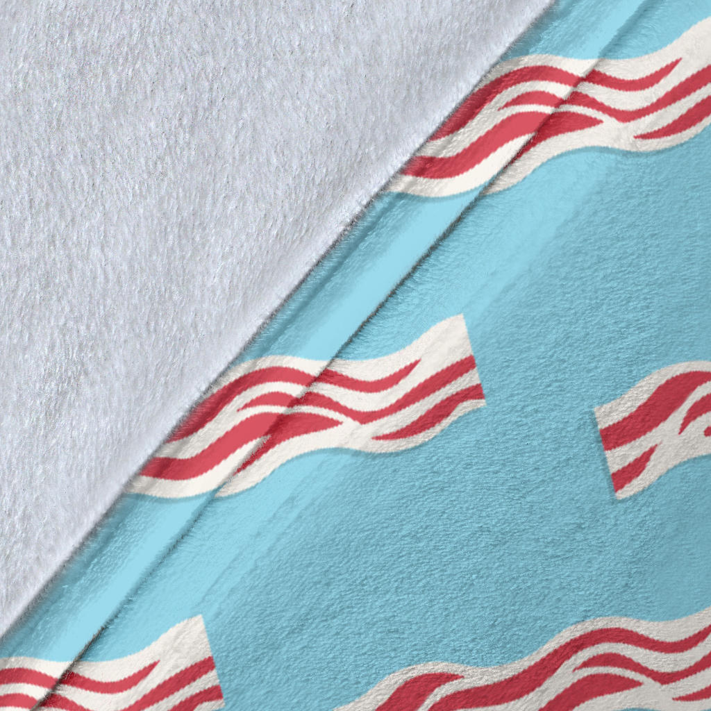 Bacon Pattern Print Design 03 Premium Blanket