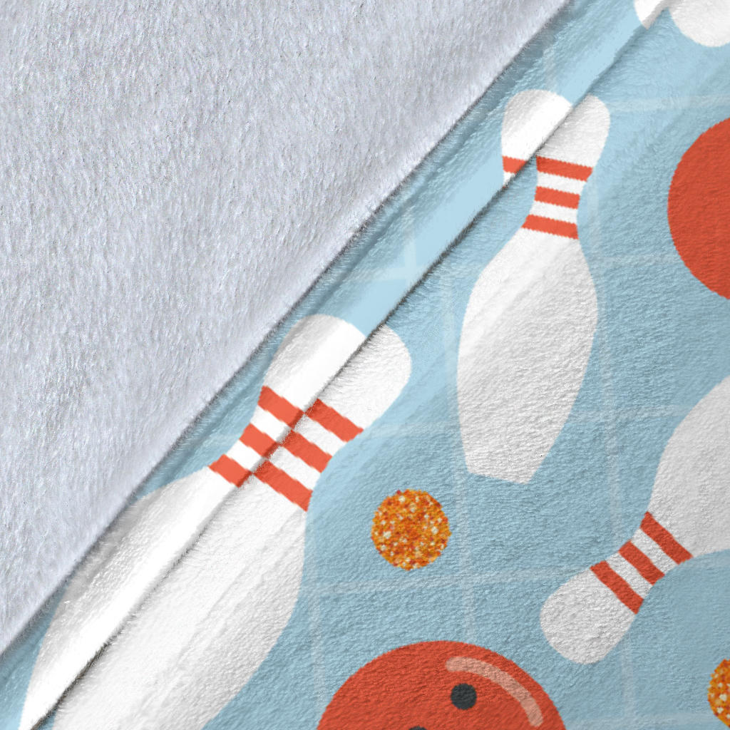 Bowling Pattern Print Design 09 Premium Blanket