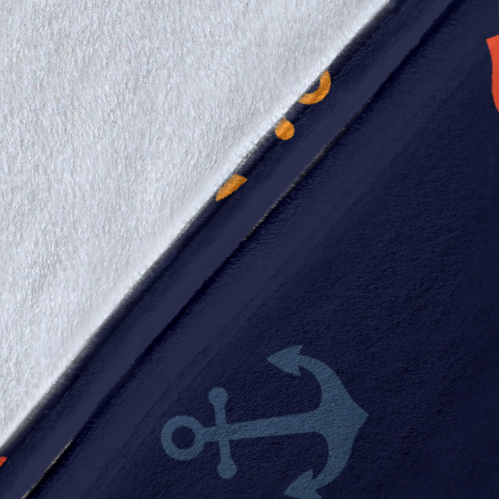 Anchor Pattern Print Design 05 Premium Blanket