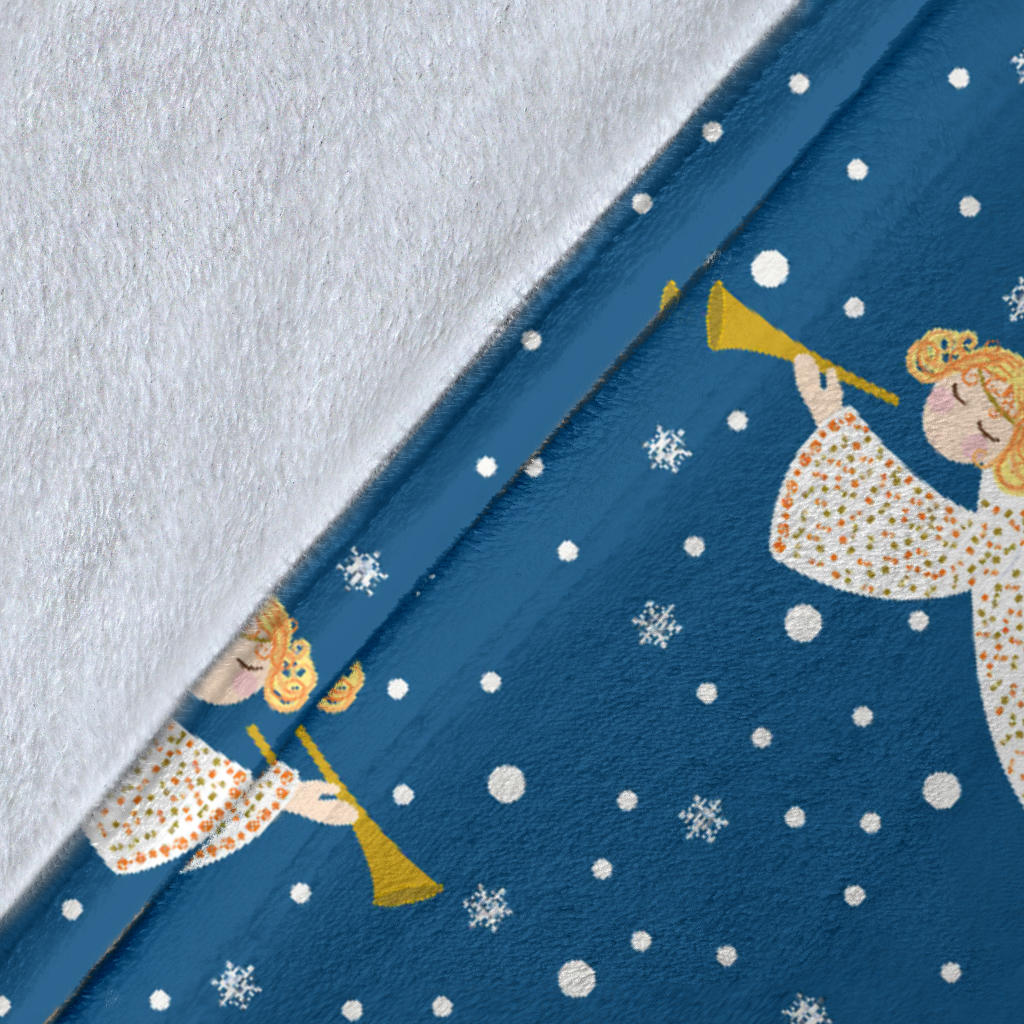 Angel Pattern Print Design 08 Premium Blanket