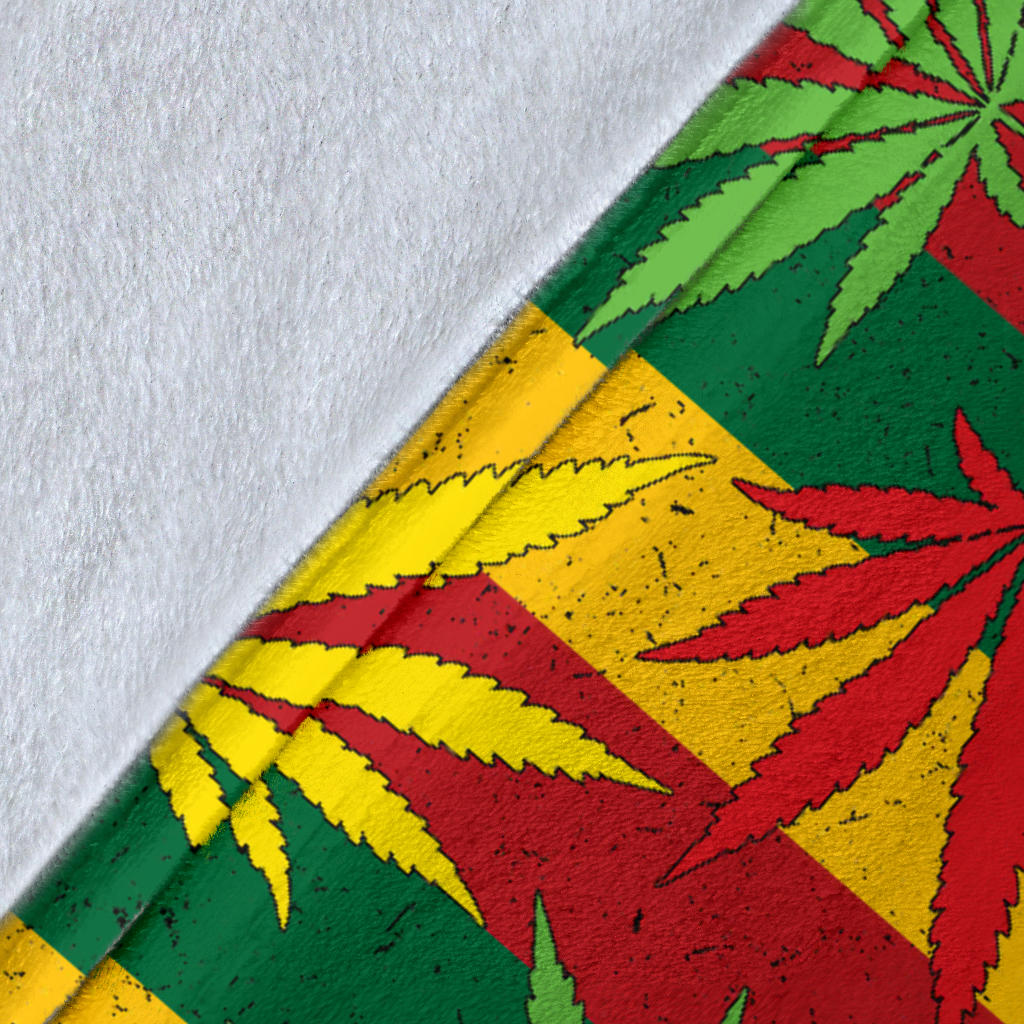 Rasta Pattern Print Design A03 Premium Blanket