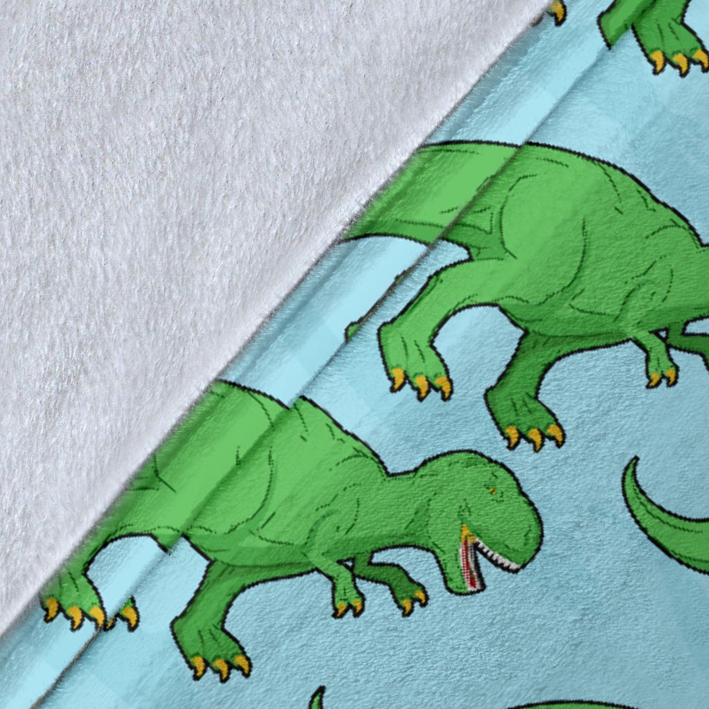 T Rex Pattern Print Design A01 Premium Blanket