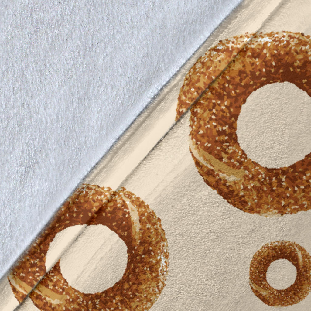 Bagel Pattern Print Design 01 Premium Blanket
