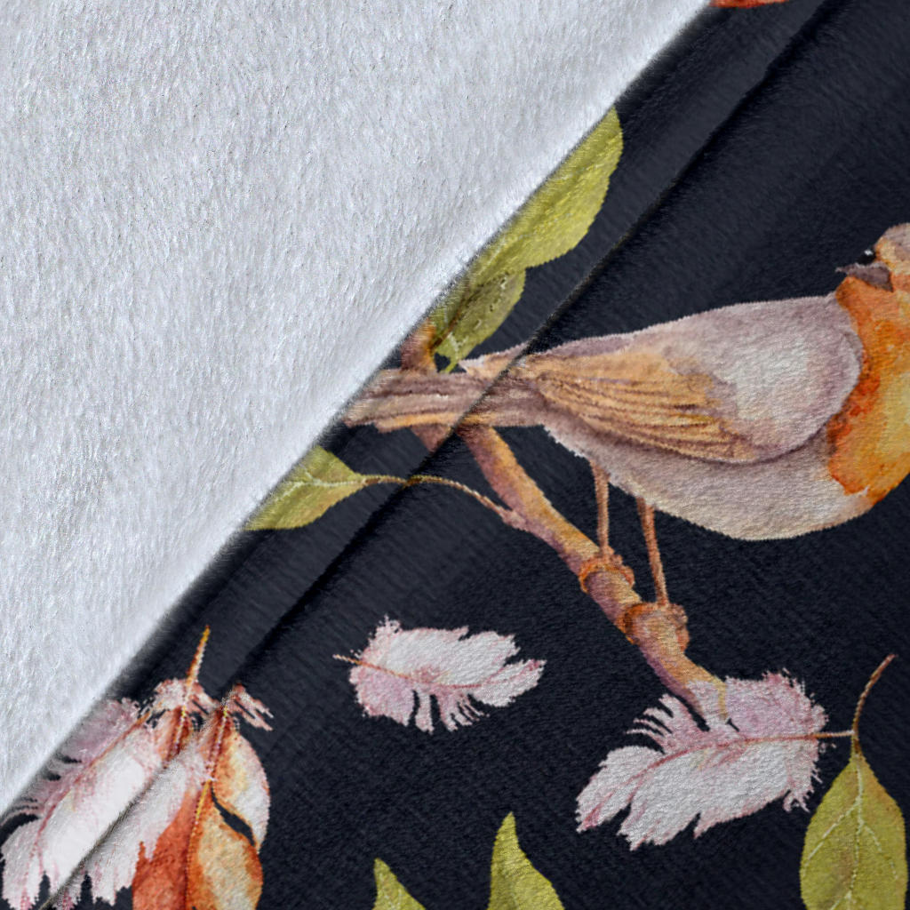 Birds Pattern Print Design 02 Premium Blanket