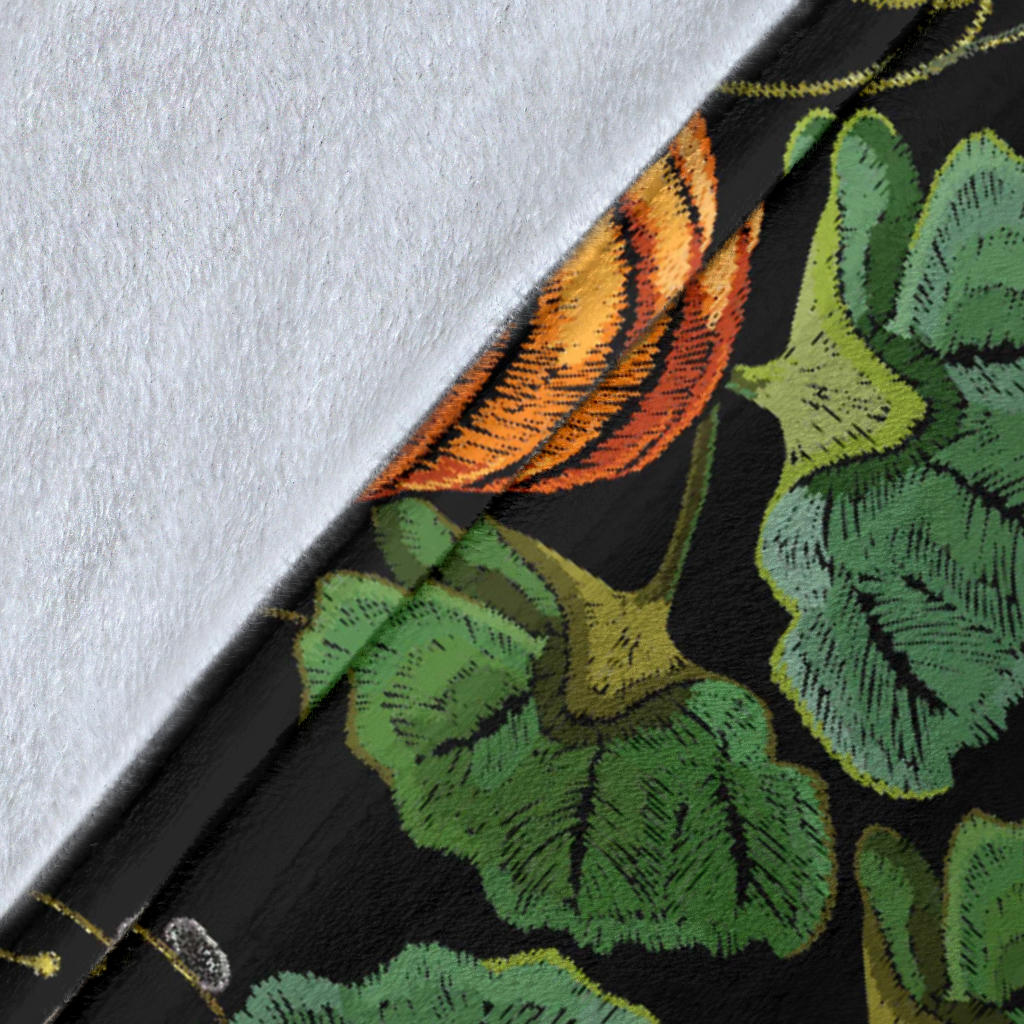 Pumpkin Pattern Print Design A02 Premium Blanket