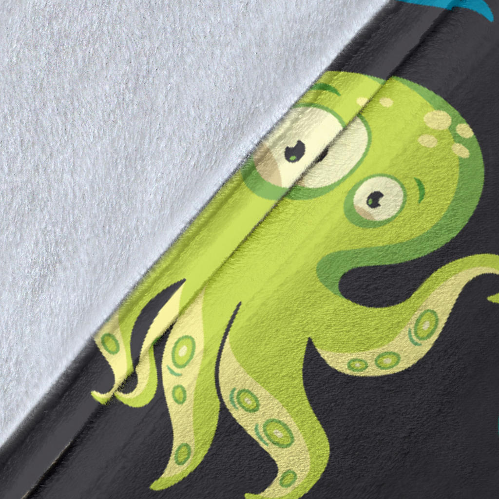 Octopus Pattern Print Design A01 Premium Blanket