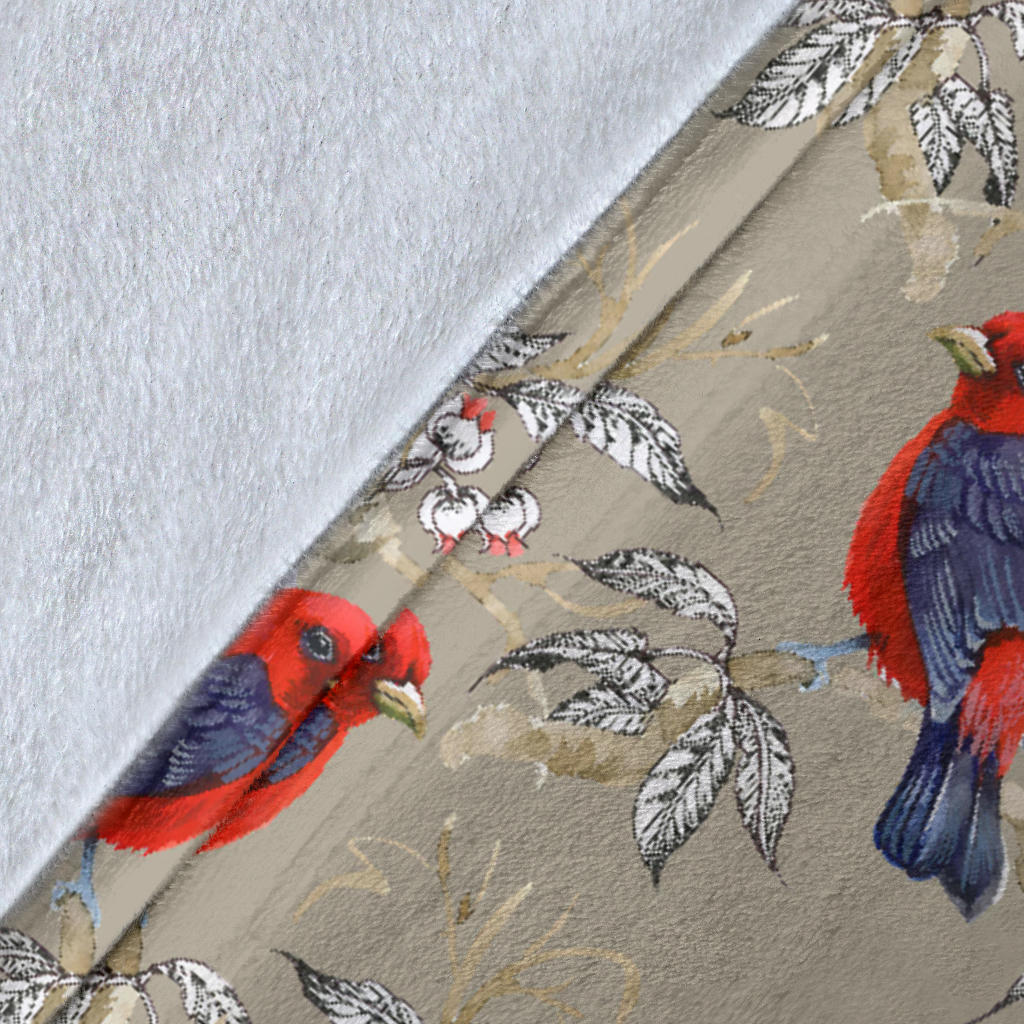 Birds Pattern Print Design 05 Premium Blanket
