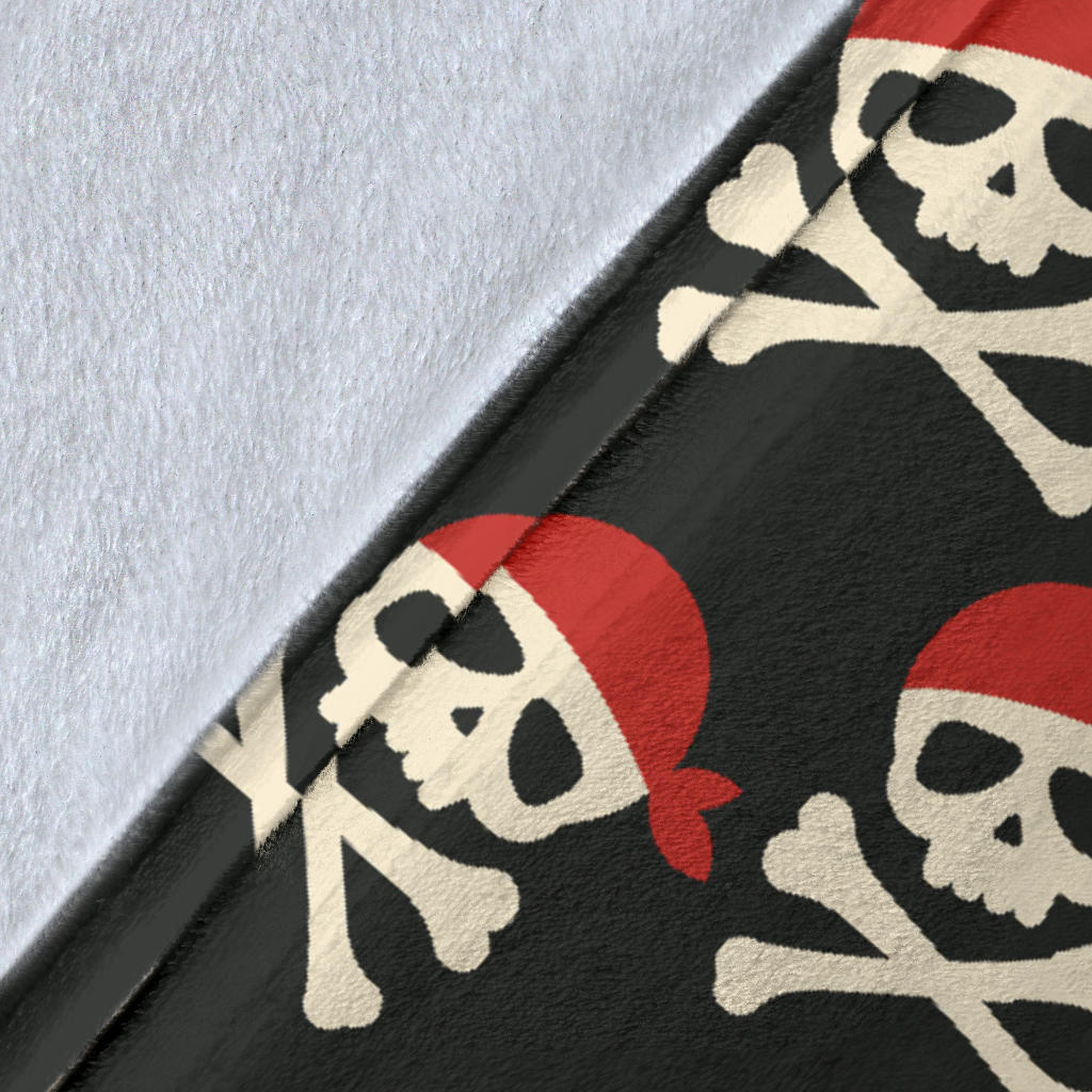 Pirate Pattern Print Design A04 Premium Blanket