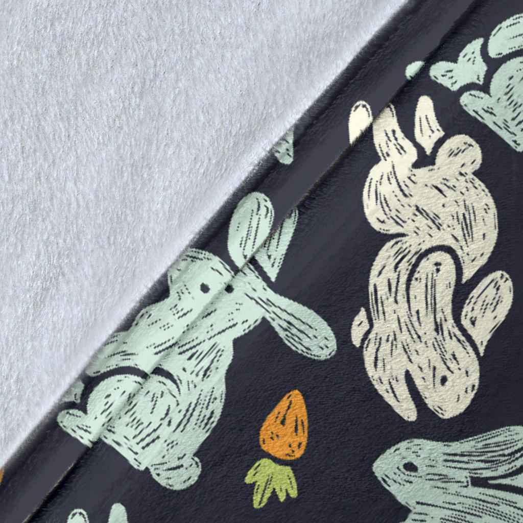 Bunny Pattern Print Design 04 Premium Blanket