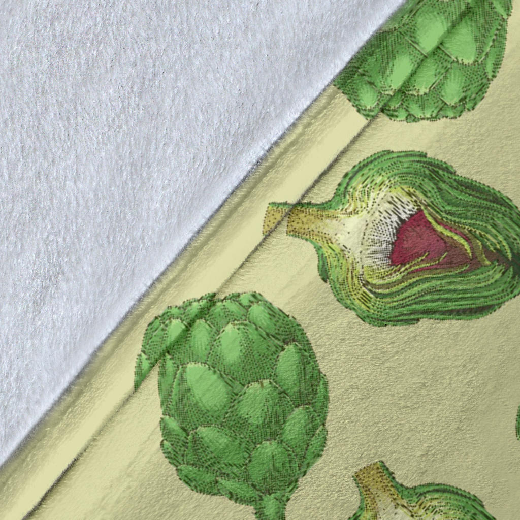 Artichoke Pattern Print Design 03 Premium Blanket