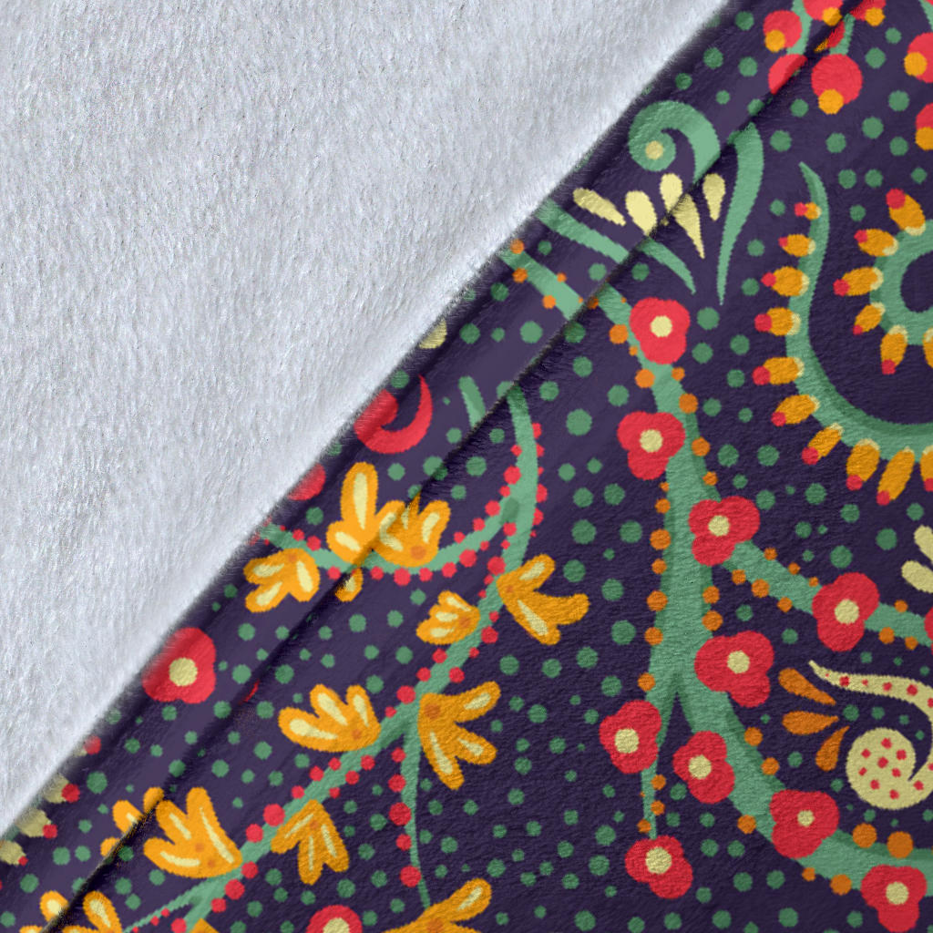 Bohemian Pattern Print Design 08 Premium Blanket