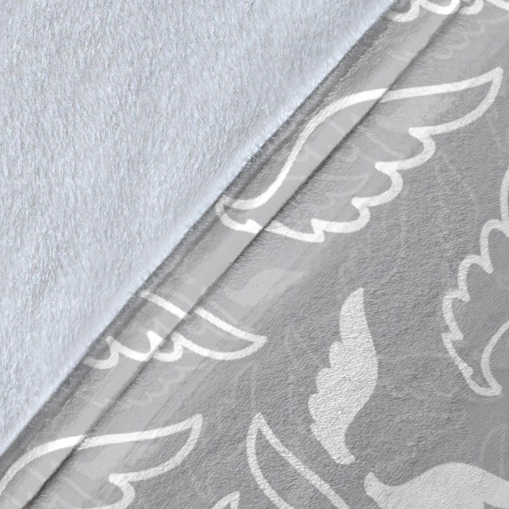 Angel Wings Pattern Print Design 01 Premium Blanket
