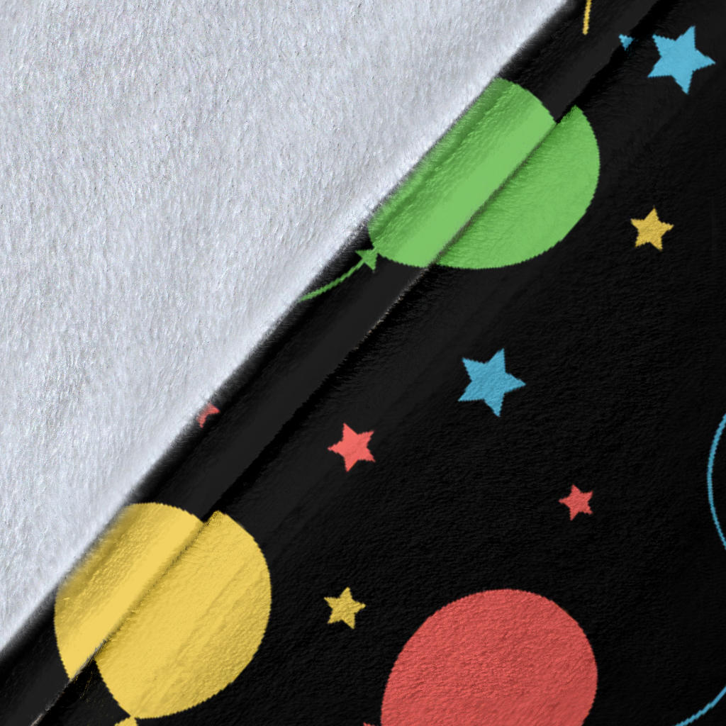 Ballon Colorful Pattern Print Design 04 Premium Blanket