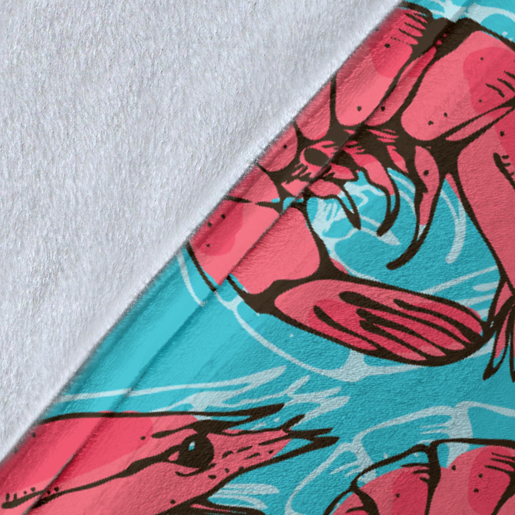 Prawn Pattern Print Design 01 Premium Blanket
