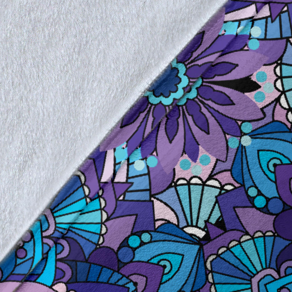 Mandala Pattern Print Design 04 Premium Blanket