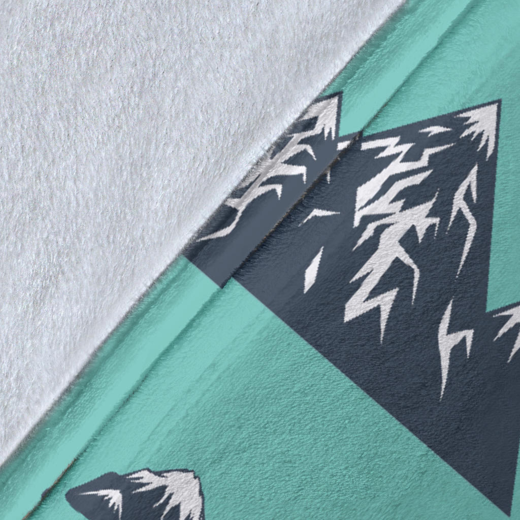 Mountain Pattern Print Design 01 Premium Blanket