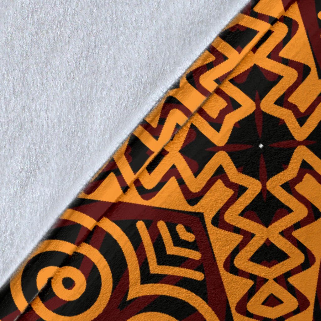 African Pattern Print Design 05 Premium Blanket