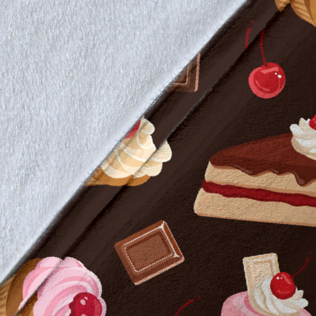 Cake Pattern Print Design 04 Premium Blanket