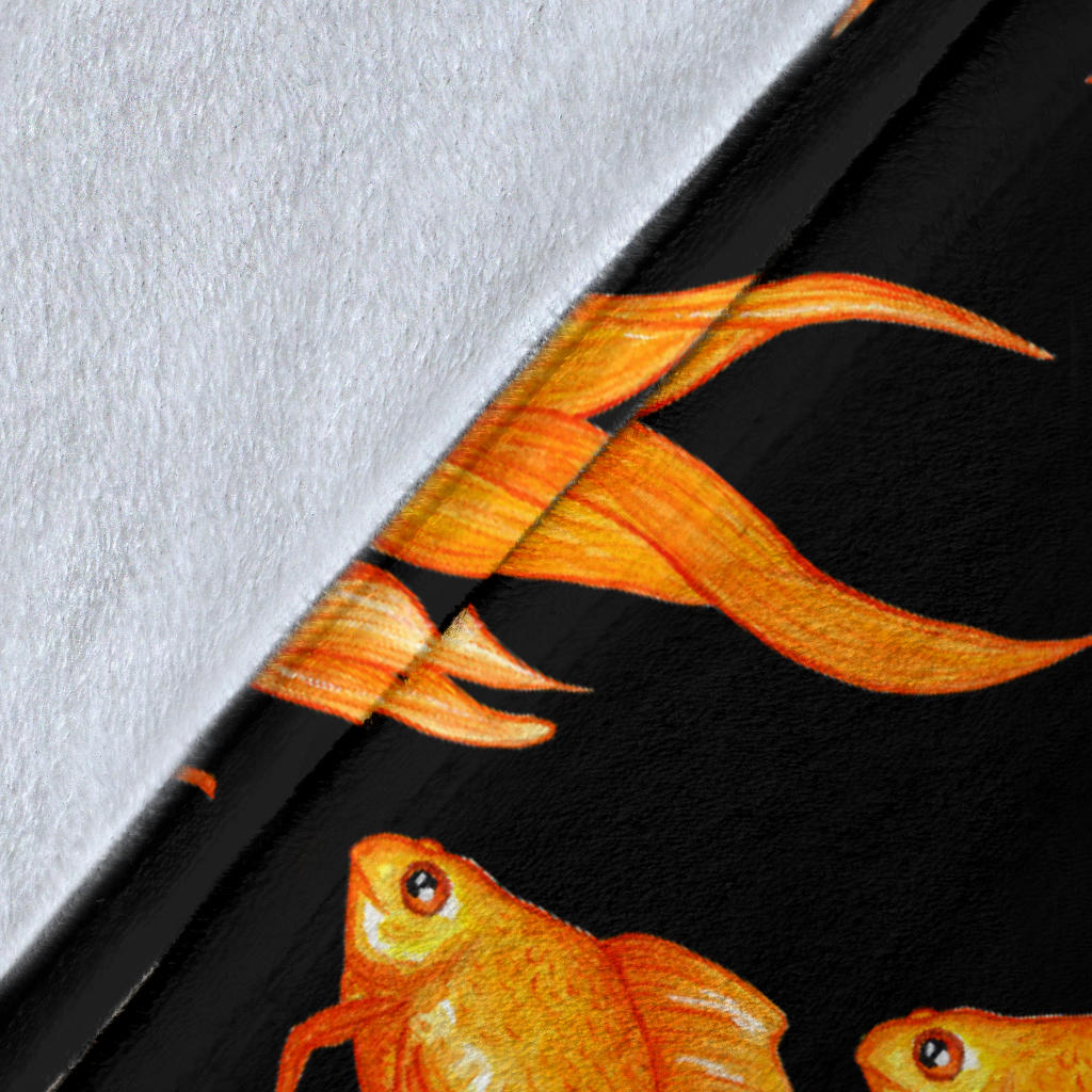 Goldfish Pattern Print Design 03 Premium Blanket