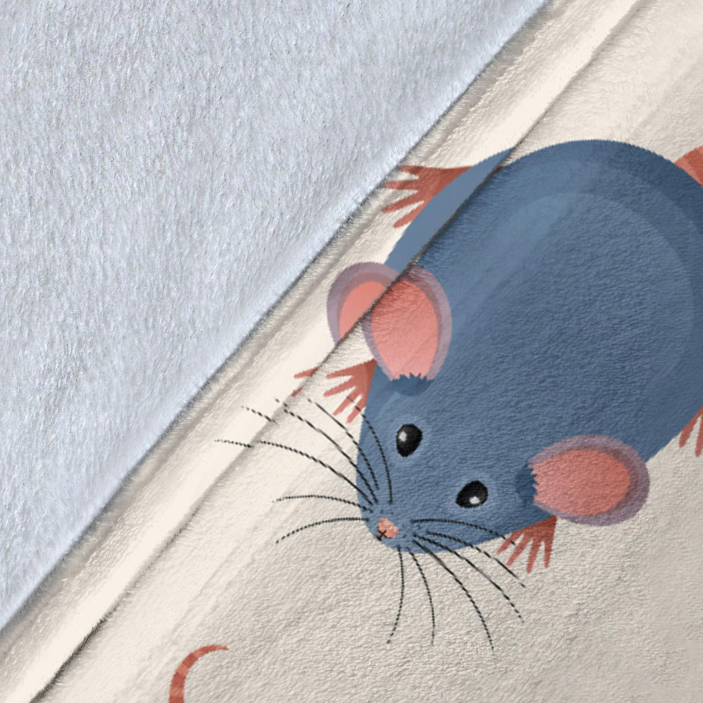 Rat Pattern Print Design 03 Premium Blanket