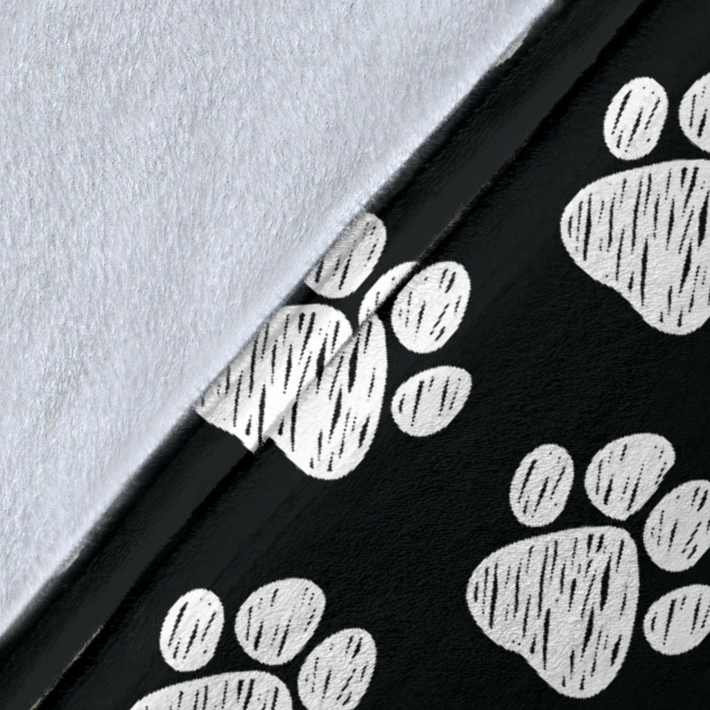 Paw Pattern Print Design A02 Premium Blanket