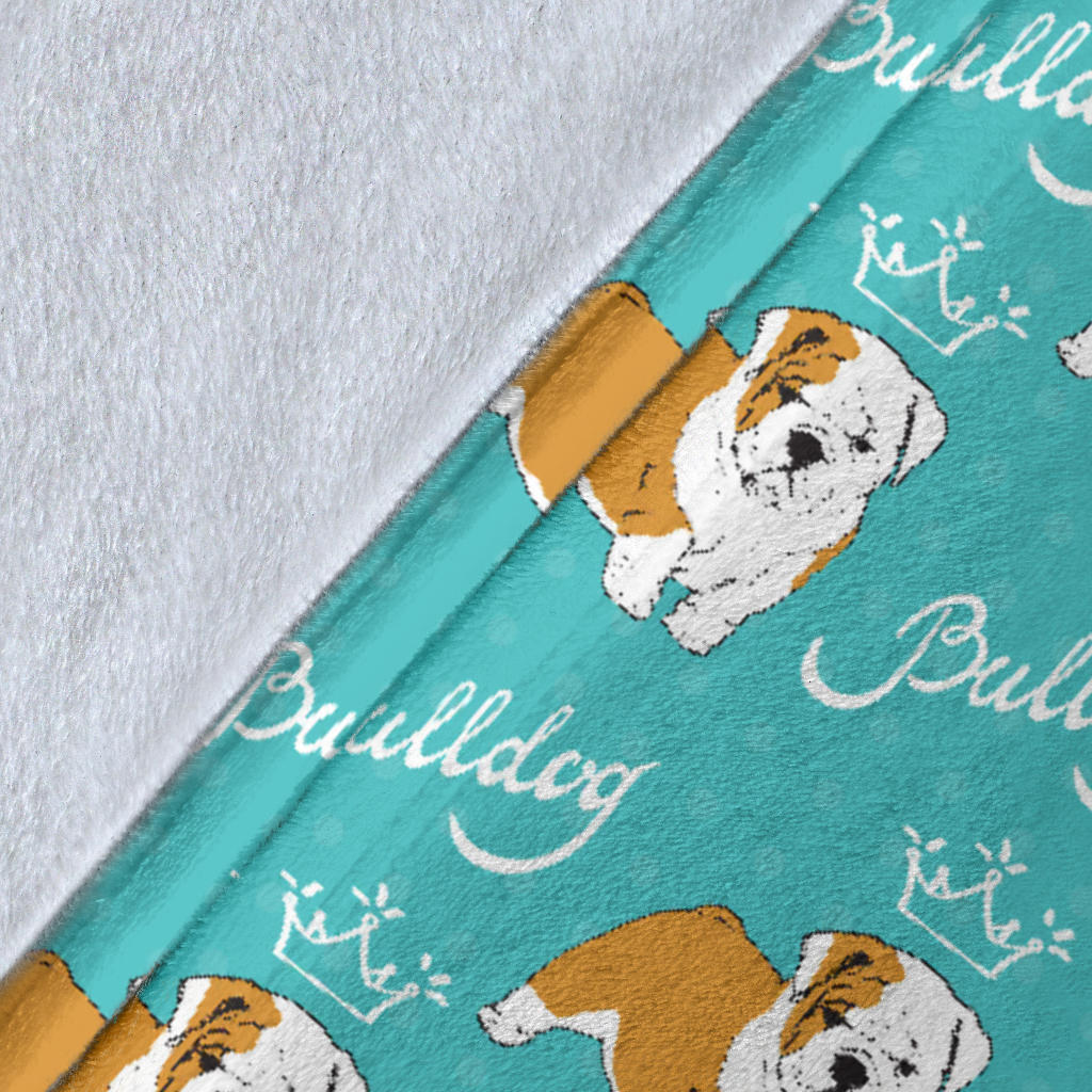 Bulldogs Pattern Print Design 05 Premium Blanket