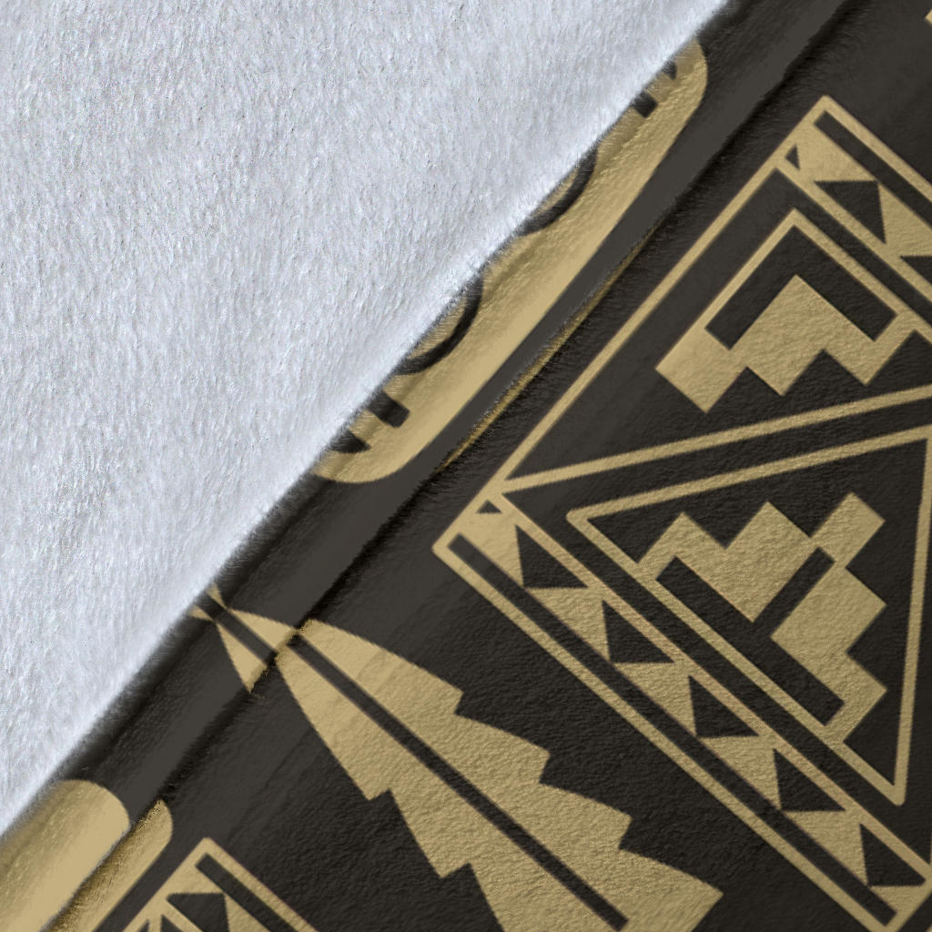 Mayan Pattern Print Design 03 Premium Blanket
