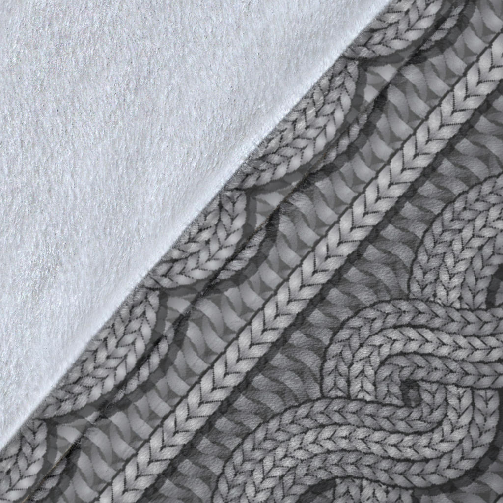 Cable Knit Pattern Print Design 01 Premium Blanket