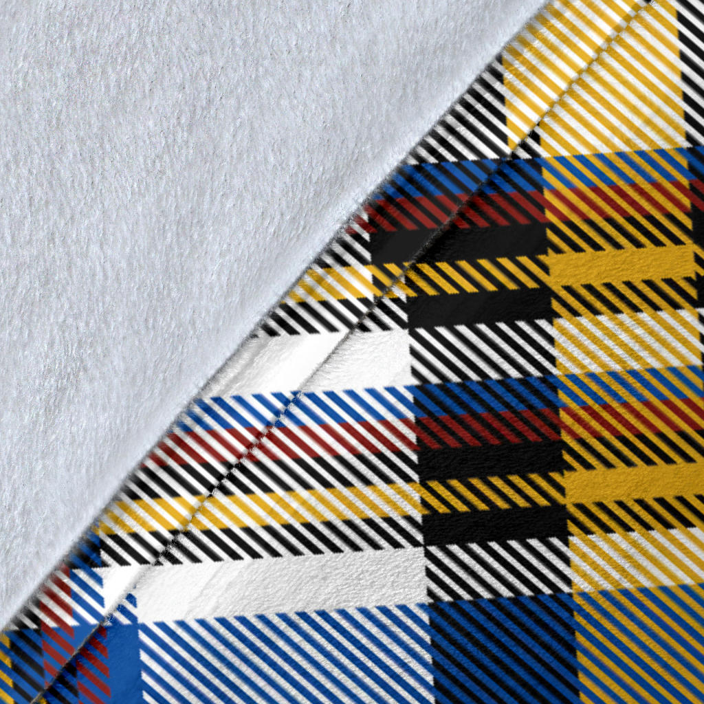 Madras Pattern Print Design 01 Premium Blanket