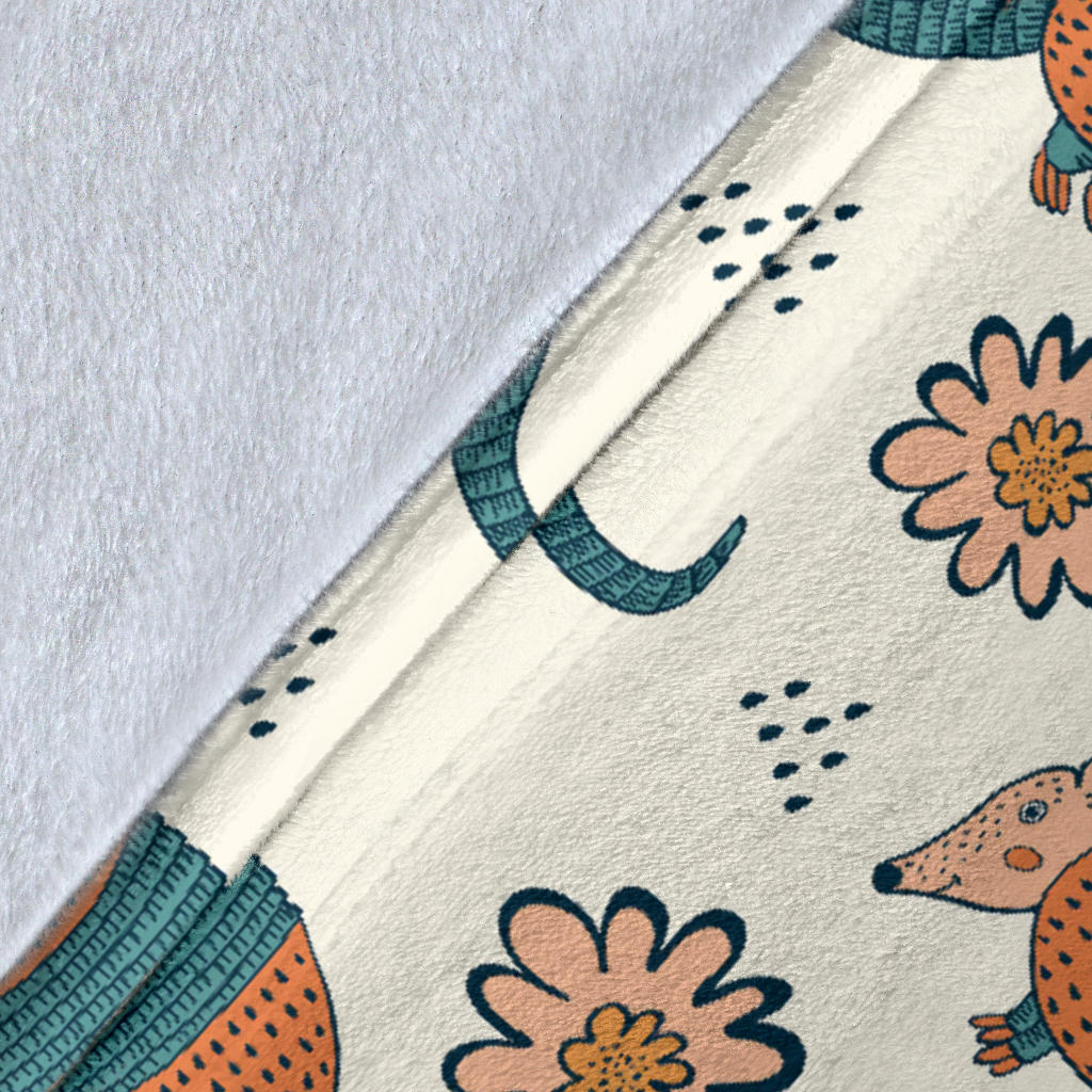 Armadillo Pattern Print Design 02 Premium Blanket