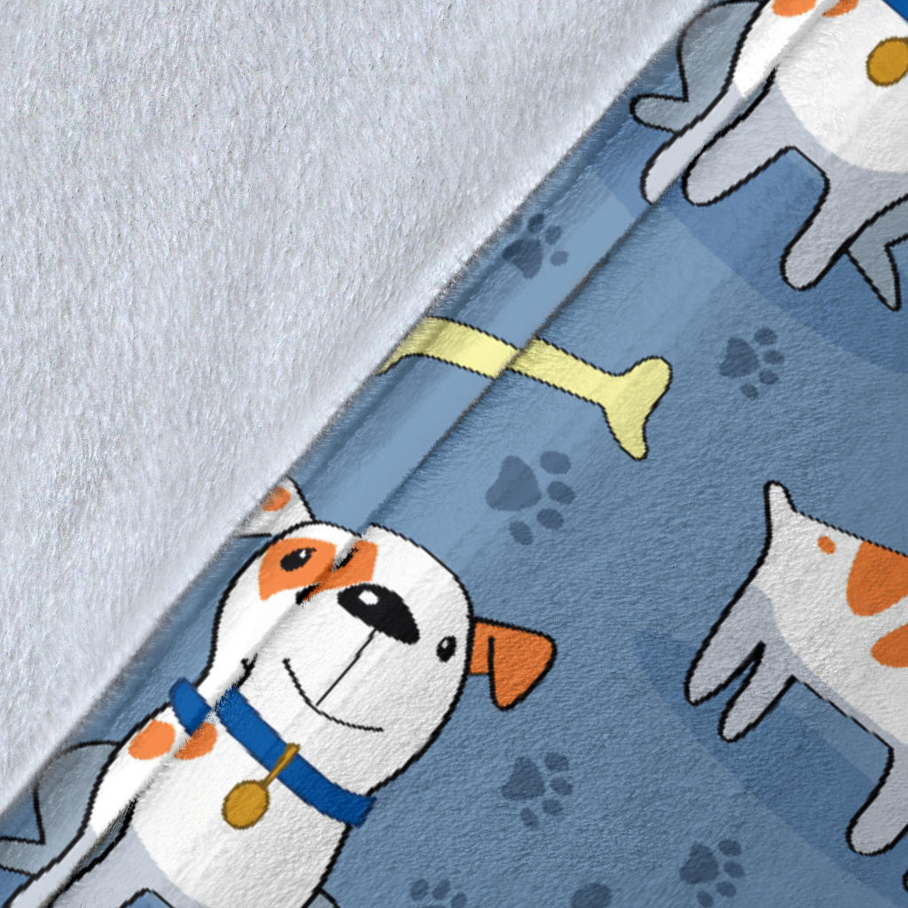 Bull Terriers Pattern Print Design 04 Premium Blanket