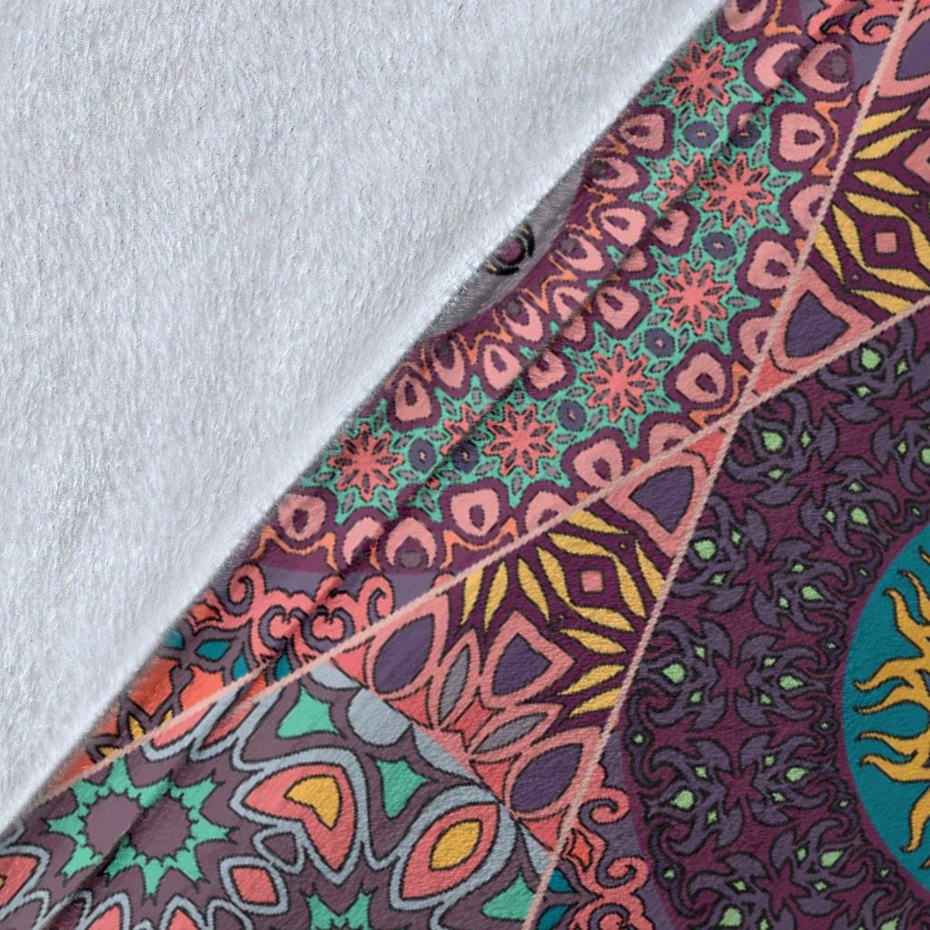 Bohemian Pattern Print Design 07 Premium Blanket