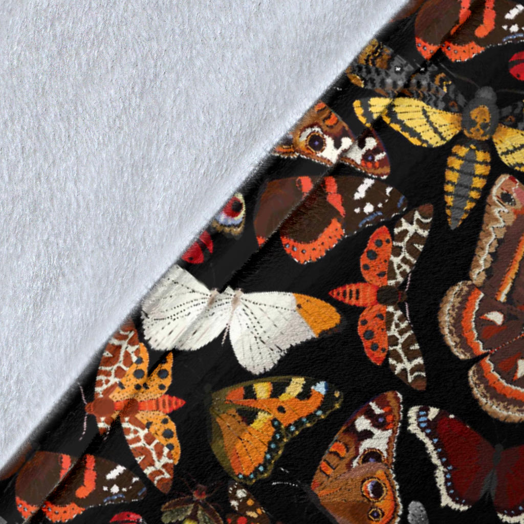 Butterfly Pattern Print Design 08 Premium Blanket