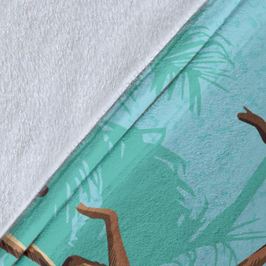Monkey Pattern Print Design 04 Premium Blanket