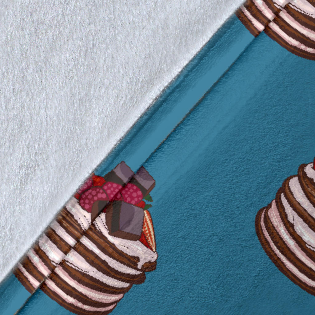 Pancake Pattern Print Design A03 Premium Blanket