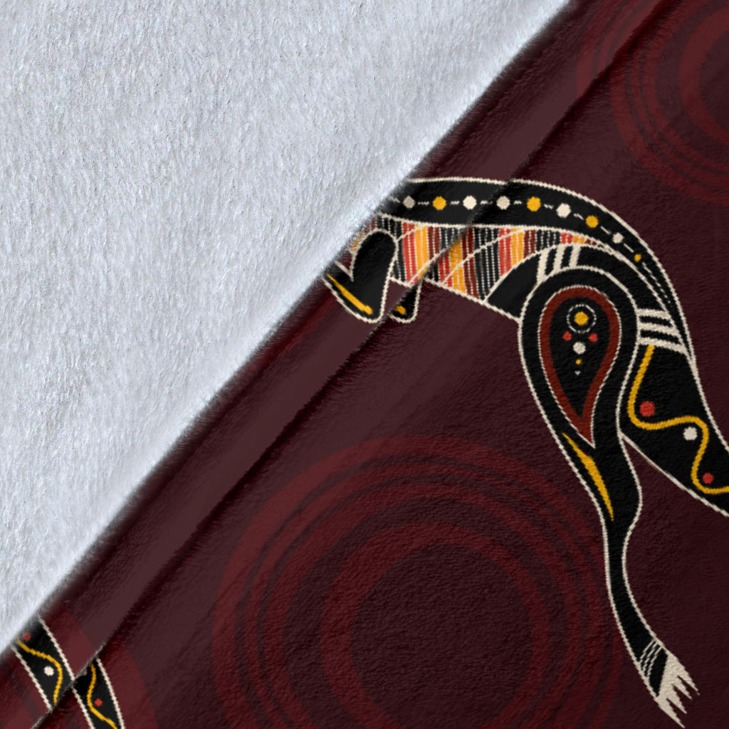 Kangaroos Pattern Print Design 05 Premium Blanket