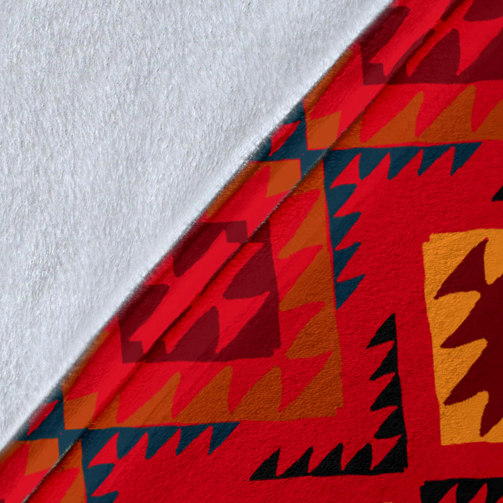 Aztec Pattern Print Design 06 Premium Blanket