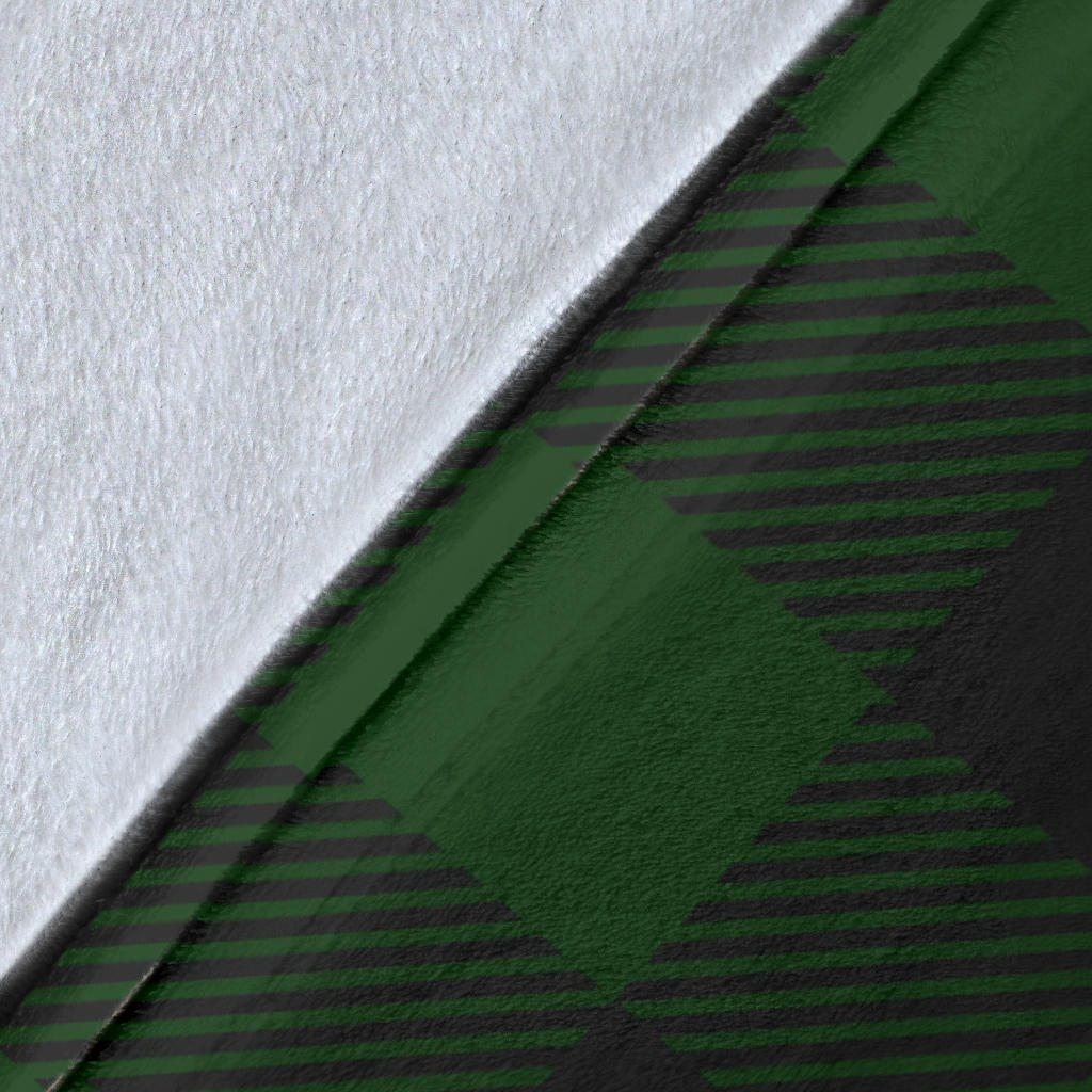 Buffalo check Green Pattern Print Design 02 Premium Blanket
