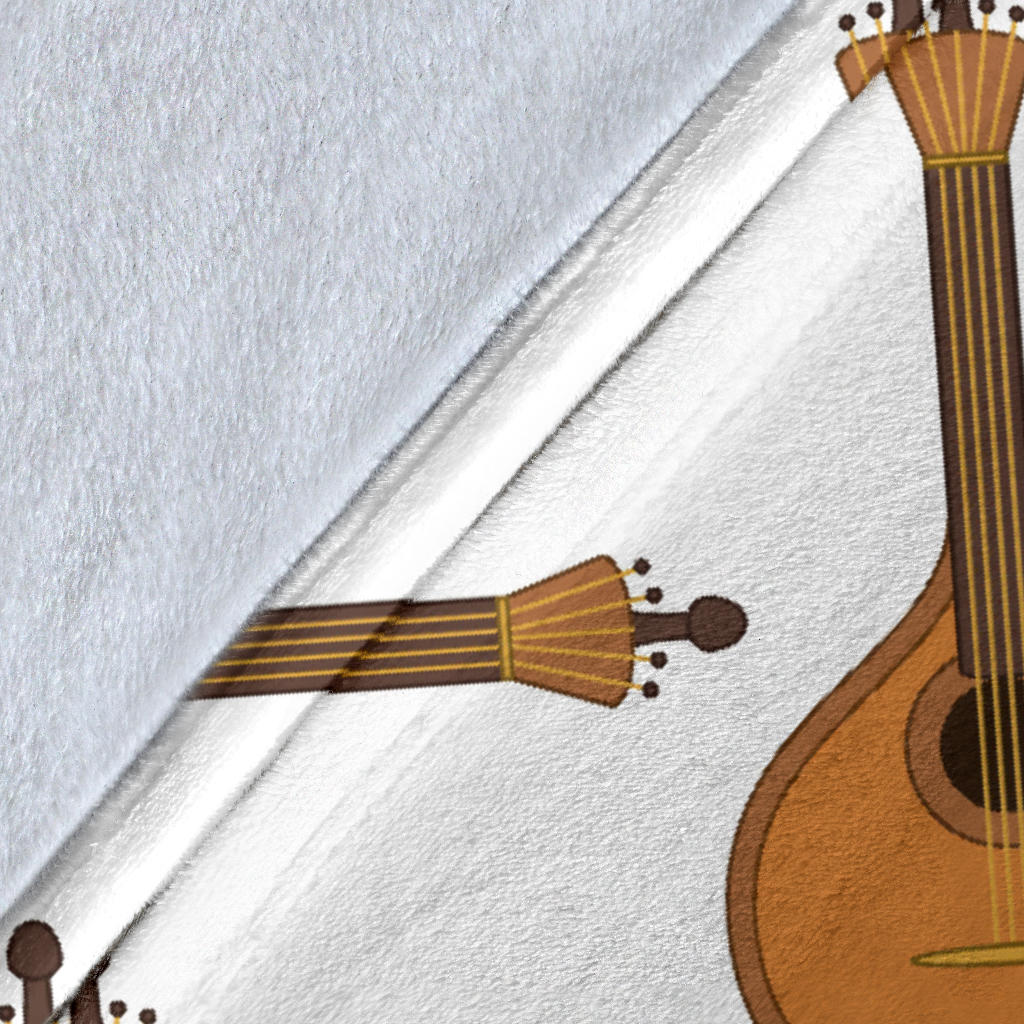 Mandolin Pattern Print Design 01 Premium Blanket